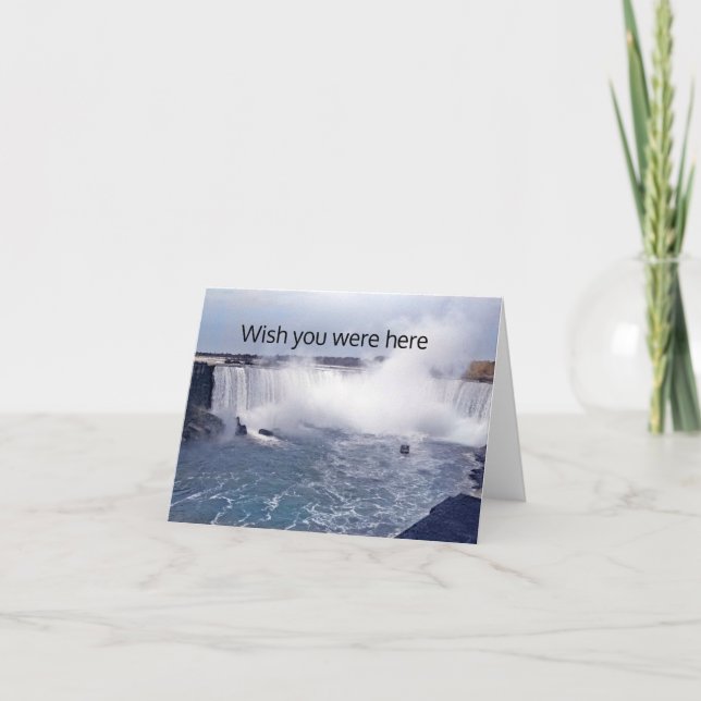 Cartão Cataratas em ferradura (Frente)