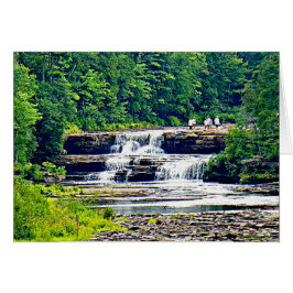 Cartão Cataratas Lower Tahquamenon Michigan Melhoras