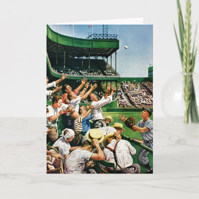 Cartão Catching Home Run Ball (Frente)