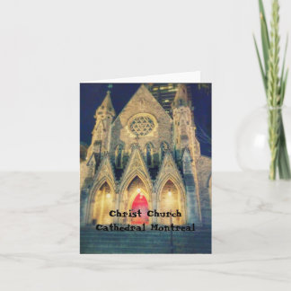 Cartão Catedral Christ Church de Montreal