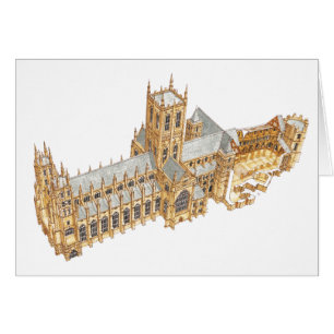 Cartão Catedral de Canterbury. Grâ Bretanha