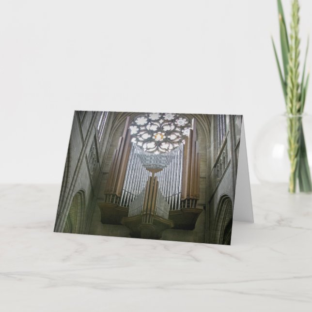 Cartão Catedral de Etienne rua, Limoges (Frente)