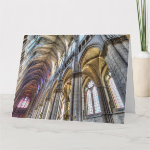 Cartão Catedral de Notre Dame Reims Interior
