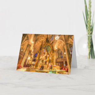 Cartão Catedral de Patrick, rua, Manhattan, Nova Iorque