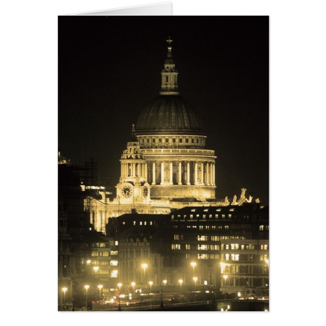 Cartão Catedral de Paul da rua (Frente)