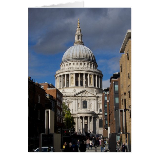 Cartão Catedral de Paul da rua (Frente)
