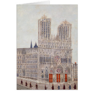 Cartão Catedral de Rheims, c.1923