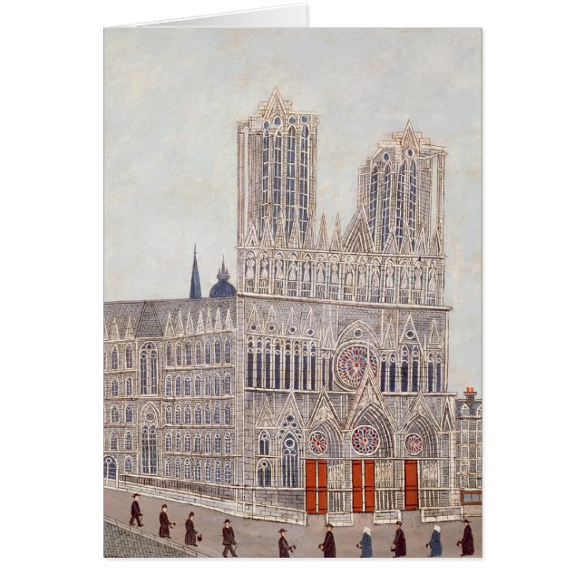 Cartão Catedral de Rheims, c.1923 (Frente)