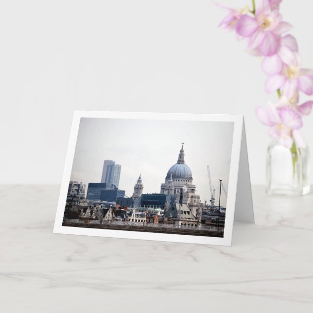 Cartão Catedral de São Paulo, Londres, Inglaterra (Orquídea)