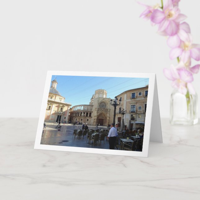 Cartão Catedral de Valência, Valência, Espanha, Espanhol (Orquídea)