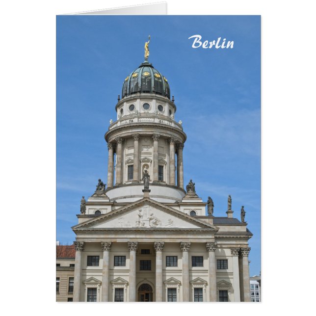 Cartão Catedral Francesa em Berlim (Frente)