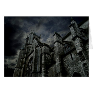 Cartão Catedral gótica escura