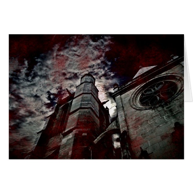 Cartão Catedral sangrenta (Frente horizontal)