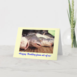 Cartão Catfish Birthday Card