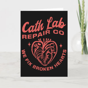 Cartão Cath Lab Repair Co Funny Dia dos Namorados Cath La