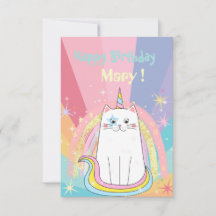 Caticorn Meow-Gical Happy Birthday