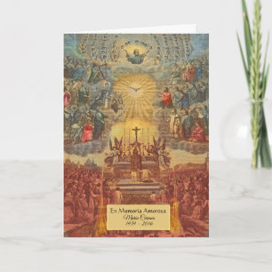 Cartão Católico Espanhol Obrigado Condolências Religios
