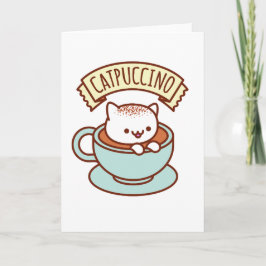 Cartão CATPUCCINO Greeting Card