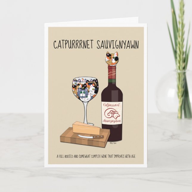 Cartão Catpurrnet Sauvigyawn (Frente)
