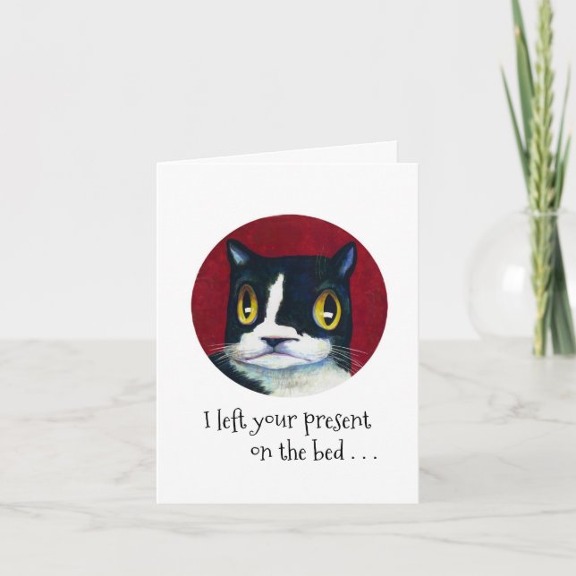 Cartão Cat's Birthday SURPRISE! (Frente)