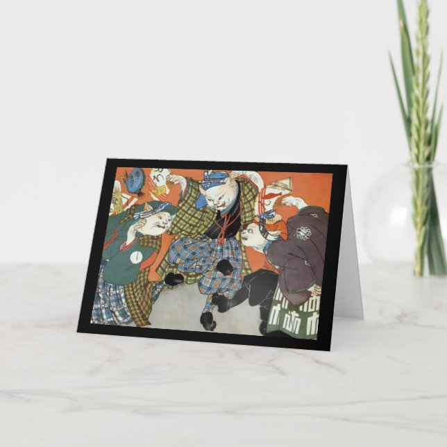 Cartão Cats in Kilts Card (Frente)