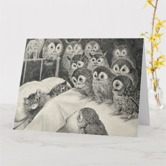 Cartão Cats Nightmare. Louis Wain