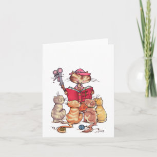Cartão Cats story time notecard