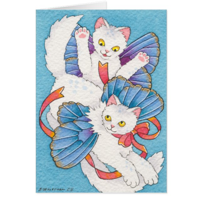 Cartão Catterflies Cavorting (Frente)