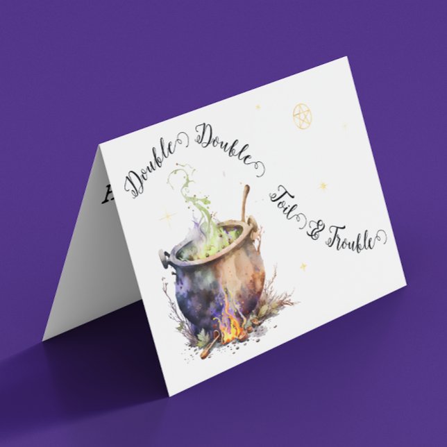 Cartão Cauldron da bruxa (Criador carregado)