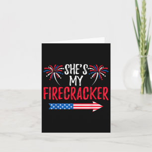 Cartão Cava Meu Firecracker Em 4 De Julho Usa Golpe Patri