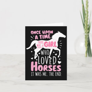 Cartão Cavaleiro-Cavalo - Uma Menina Que Amava Cavalos -