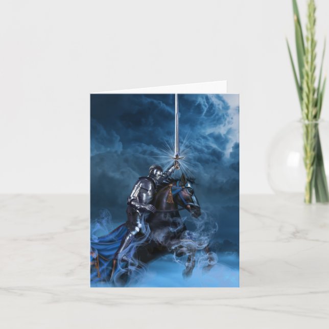 Cartão Cavaleiro das Espadas (Frente)