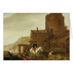 Cartão Cavaleiro e Bather