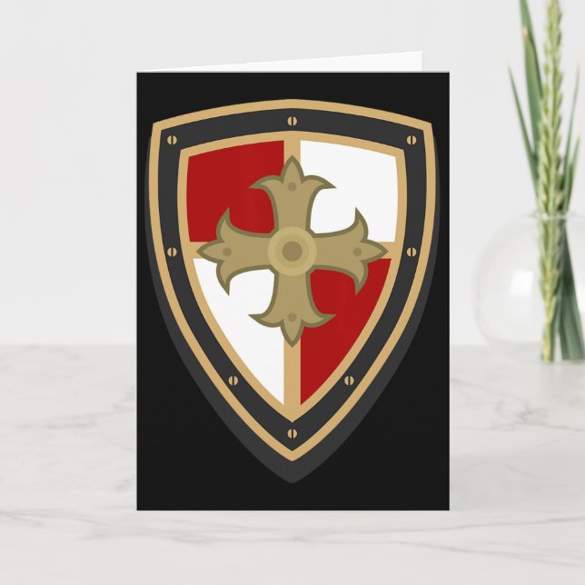 Cartão Cavaleiro Medieval - Túnica Medieval Renascentista (Frente)