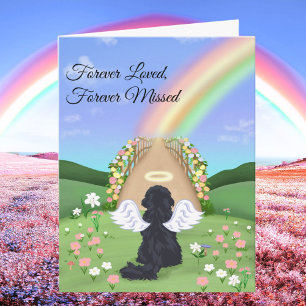 Cartão Cavaleiro Negro Rei Charles Ponte Arco-íris