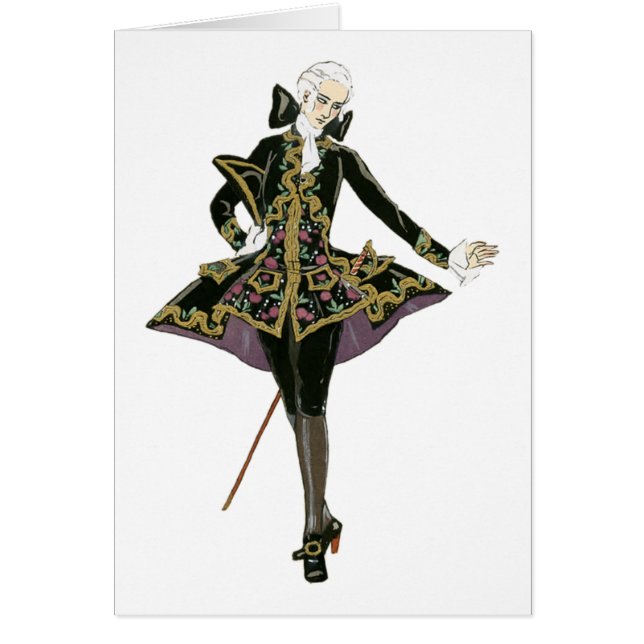 Cartão Cavalheiro do período (Frente)