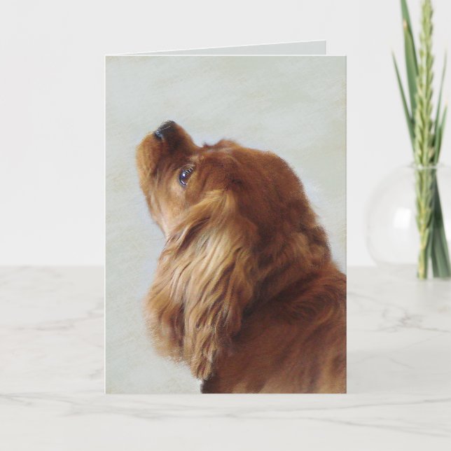 Cartão Cavalier King Charles Spaniel (Frente)