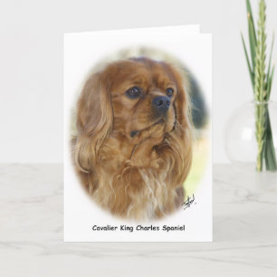 Cartão Cavalier King Charles Spaniel 9K27D-17