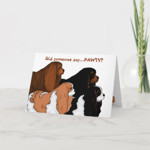 Cartão Cavalier King Charles Spaniel Art