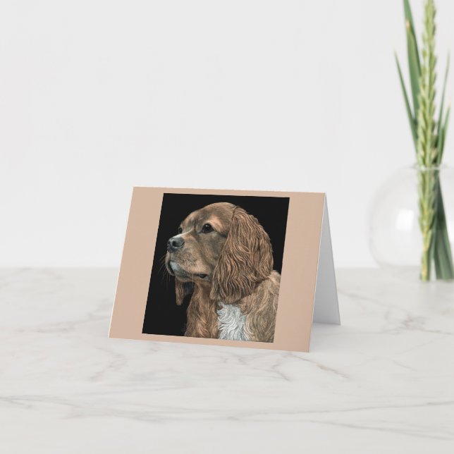 Cartão Cavalier King Charles Spaniel Card - Rosie (Frente)