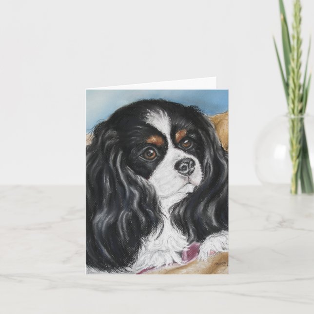 Cartão Cavalier King Charles Spaniel note card (Frente)