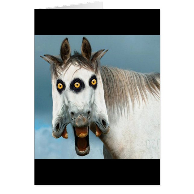 Cartão cavalo 3-Headed (Frente)