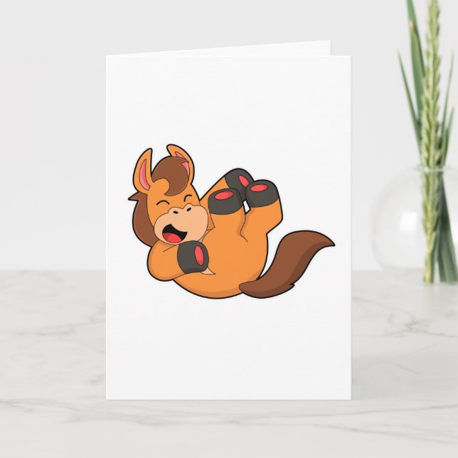 Cartão Cavalo a Rir (Frente)