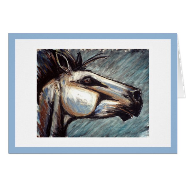 Cartão Cavalo Assustado (Frente Horizontal)