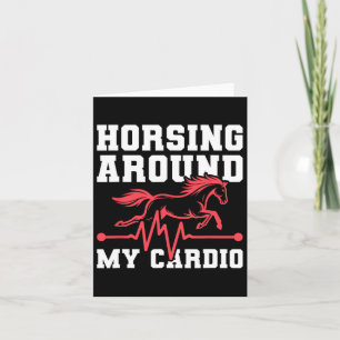 Cartão Cavalo-Cavalo-Cavalo-Ridro - Horseback Ekg