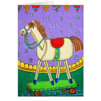 Cartão Cavalo de balanço