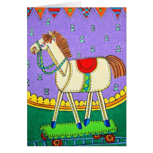 Cartão Cavalo de balanço (Frente)