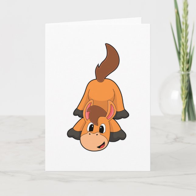 Cartão Cavalo de Brincar (Frente)