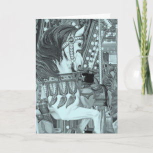 Cartão Cavalo de Feliz pintado