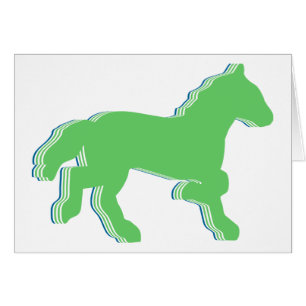 Cartão cavalo de menta